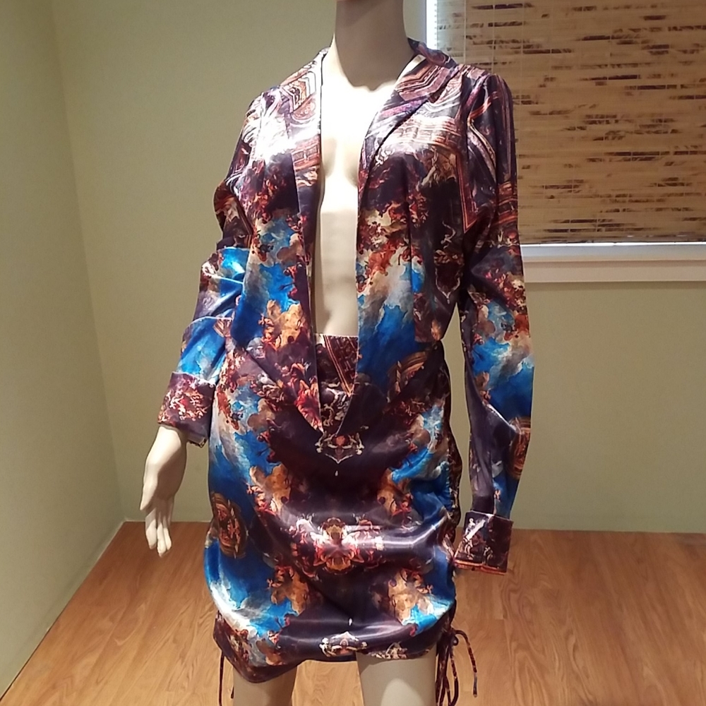 Akira Sexy Skirt Top One Piece Ruched Sides XL - Picture 2 of 8